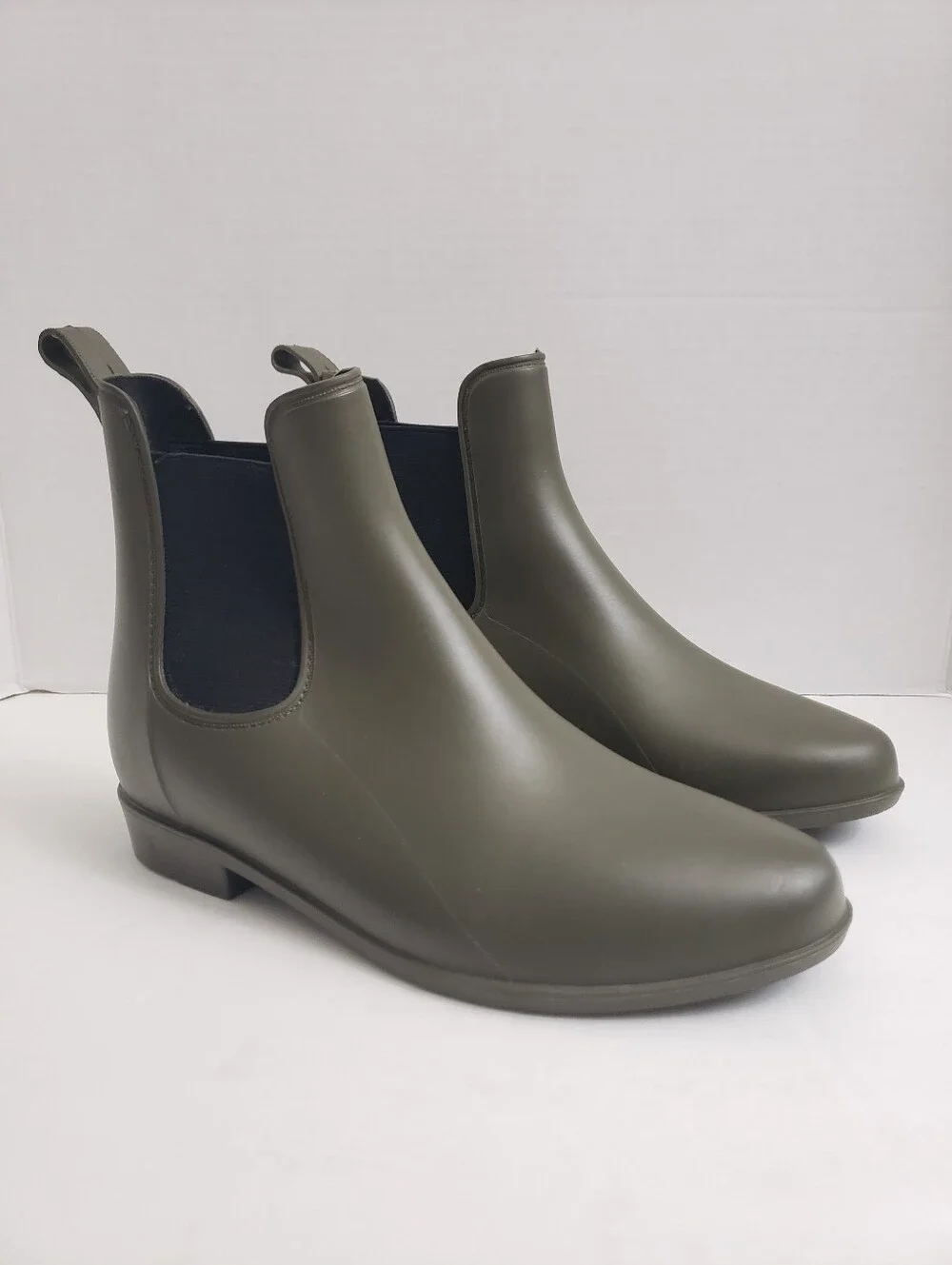 Sz 7 A New Day Olive Green Chelsea Ankle Rain Boots